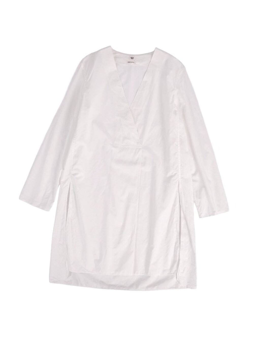 Hermes Shirt Blouse Long Sleeve Top Cotton White 38